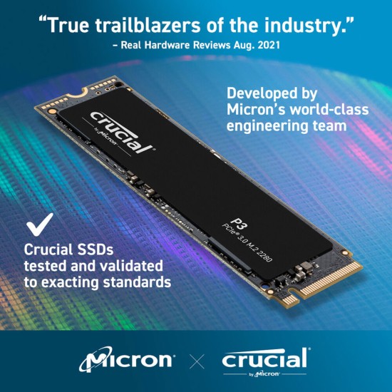 Crucial P3 NVMe SSD 1TB M2