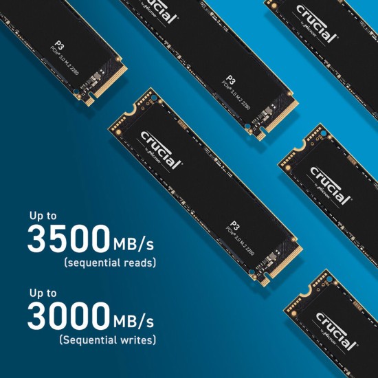 Crucial P3 NVMe SSD 1TB M2